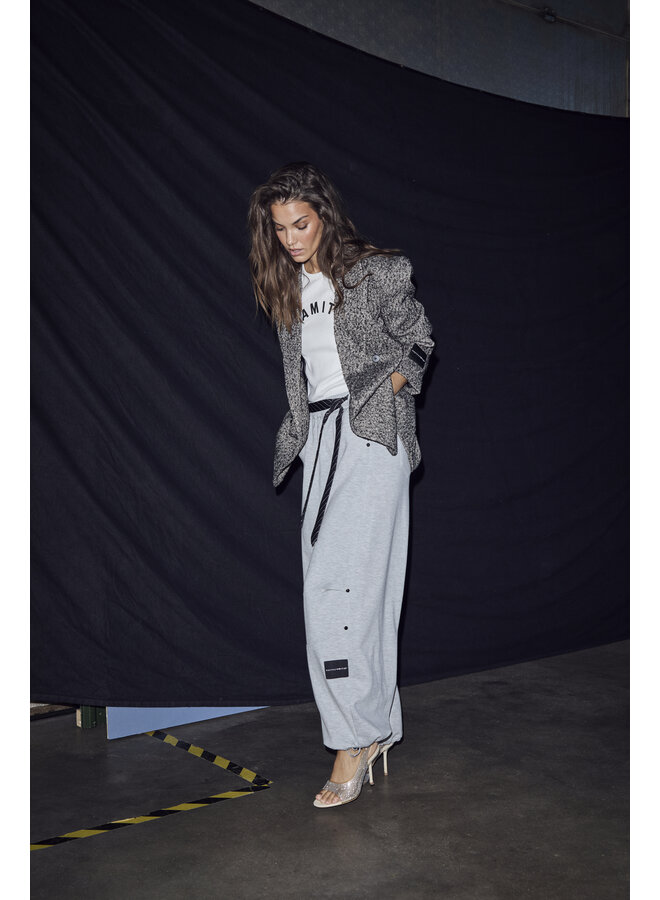 Maxi Split Tie Tall Pant Grey Melangé