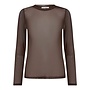 MeshCC O-neck Blouse Brown