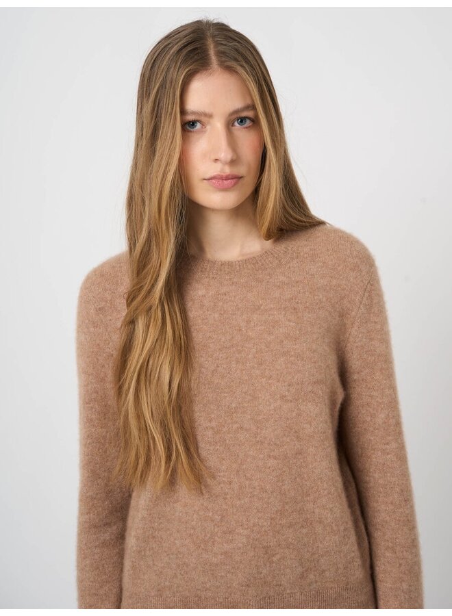 Cashmere/silk sweater Fawn