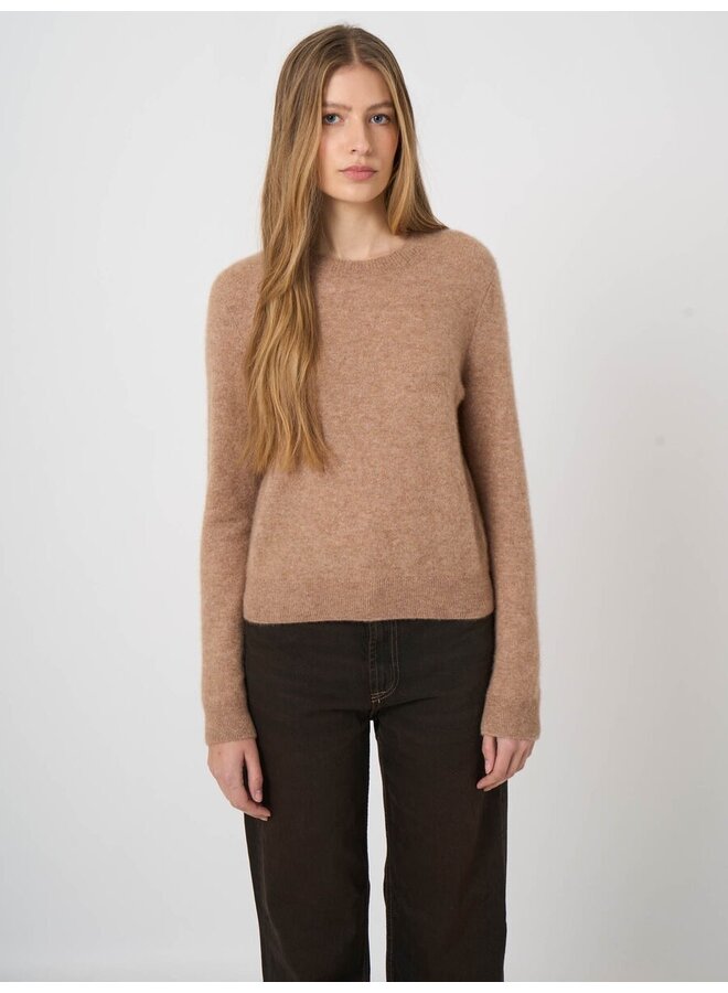 Cashmere/silk sweater Fawn