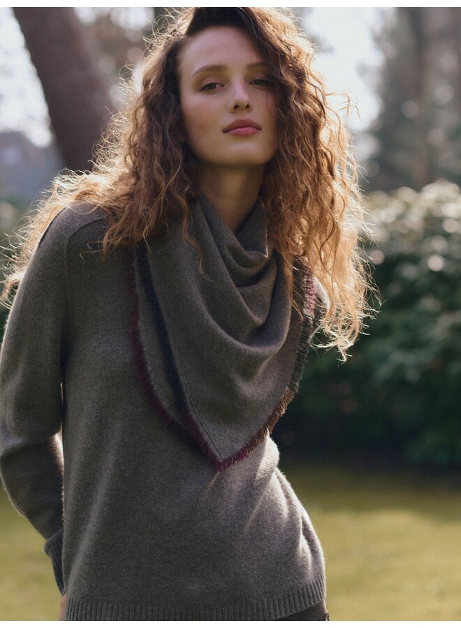 Cashmere vierkante sjaal rock