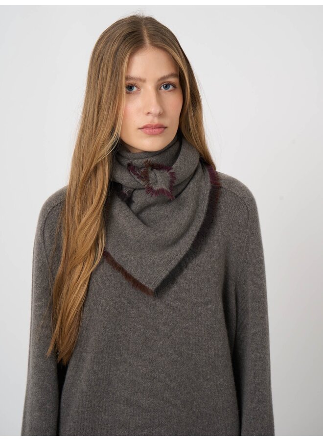 Cashmere vierkante sjaal rock