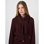 Cashmere sjaal met franjes lava