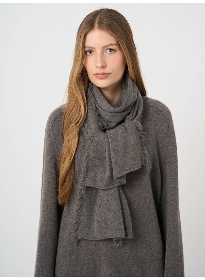 Cashmere sjaal met franjes rock