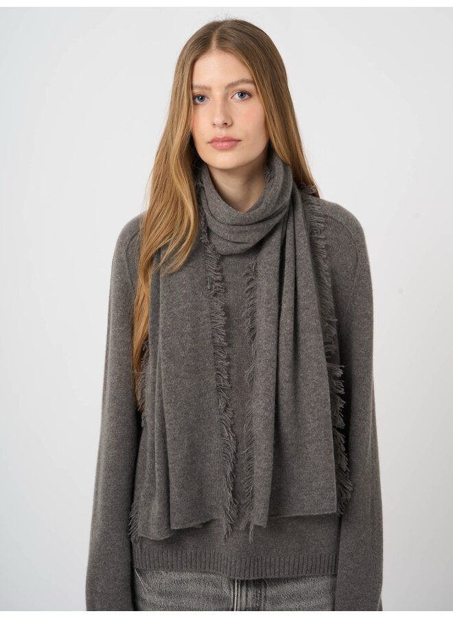 Cashmere sjaal met franjes rock