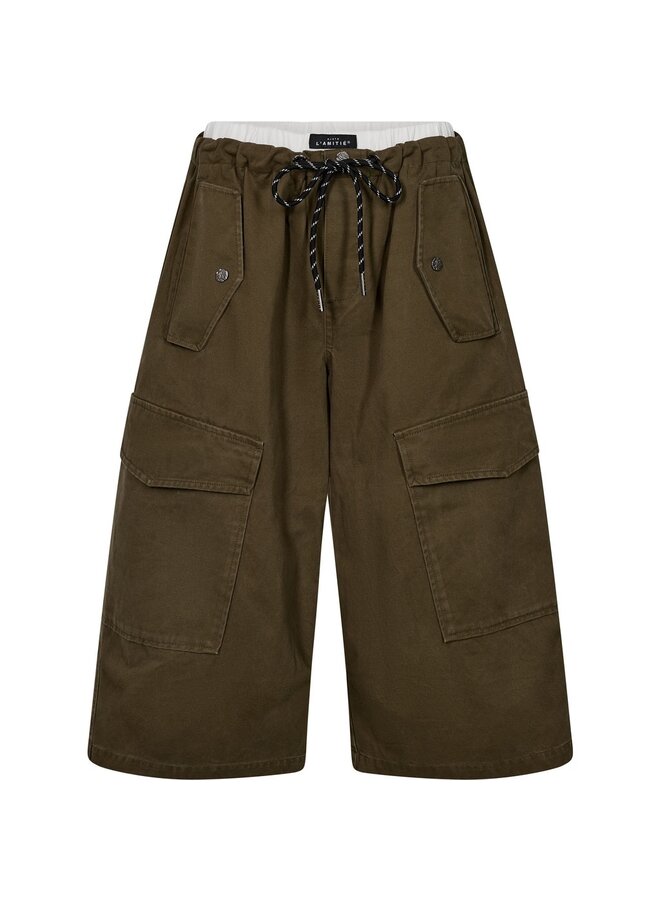 Pull On Cargo Bermudas Army