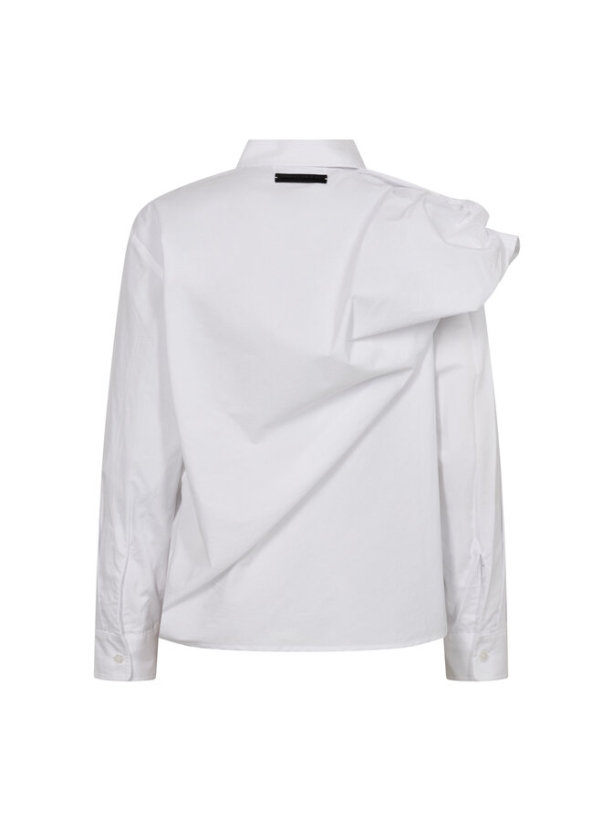 Cosmopolitan Drape Shirt White