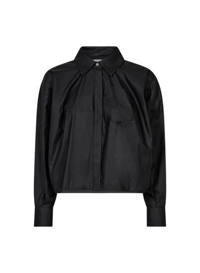 Sophie Din Coated Shirt Black