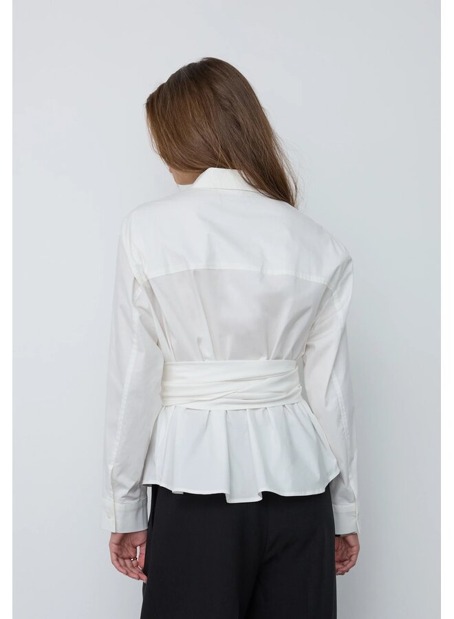 HalenCC Tie Shirt White
