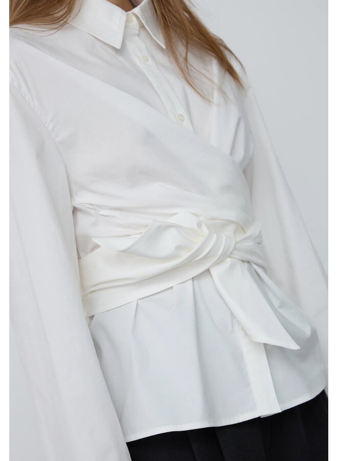 HalenCC Tie Shirt White