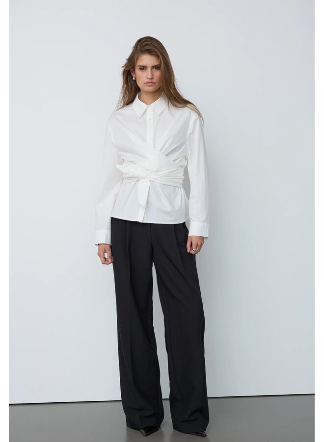 HalenCC Tie Shirt White