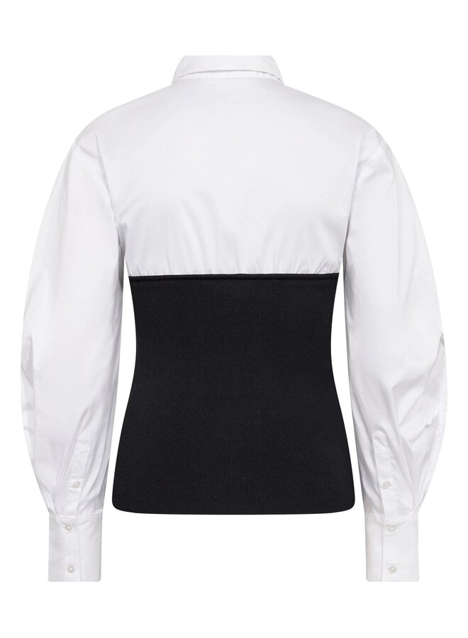MerciaCC Poplin Mix Knit White
