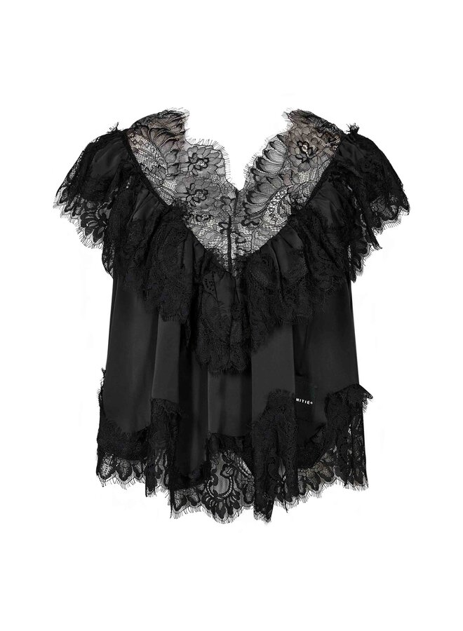 Sancerre Lace Top Black