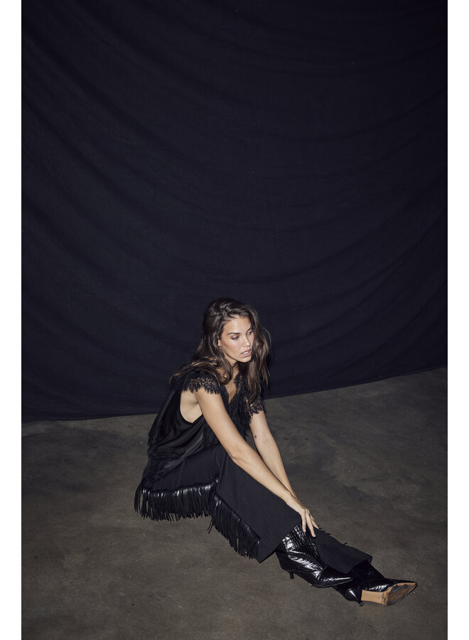 Sancerre Lace Top Black