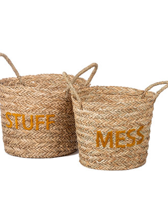 KidsDepot Mandenset Messy/stuff ocher yellow KidsDepot Mandenset Messy/stuff ocher yellow