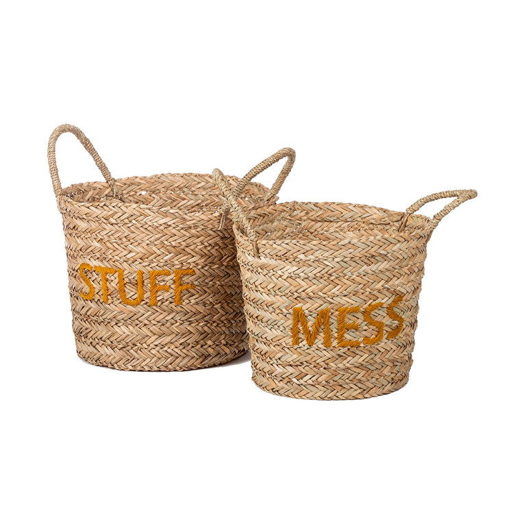 KidsDepot Mandenset Messy/stuff ocher yellow