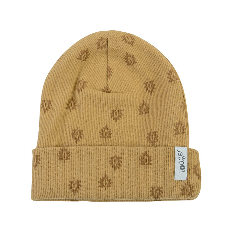 Lodger Beanie print Rib Honey