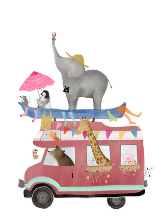 Getekenddoorzusje Adventure camper A5