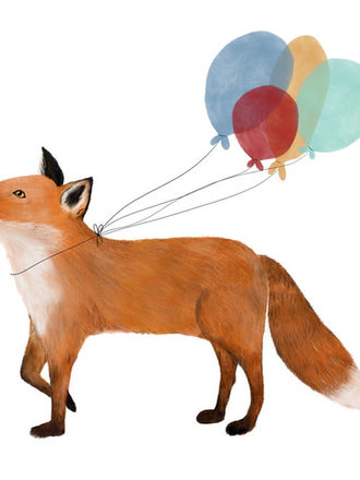 Getekenddoorzusje Vos Feest A6