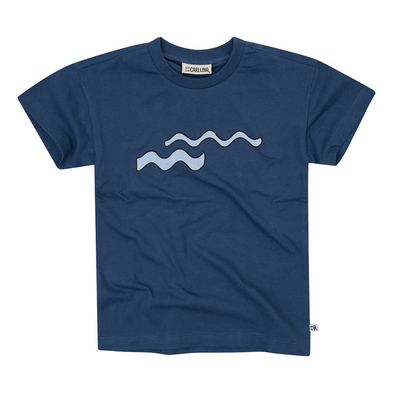 CarlijnQ Waves t-shirt mt print jersey