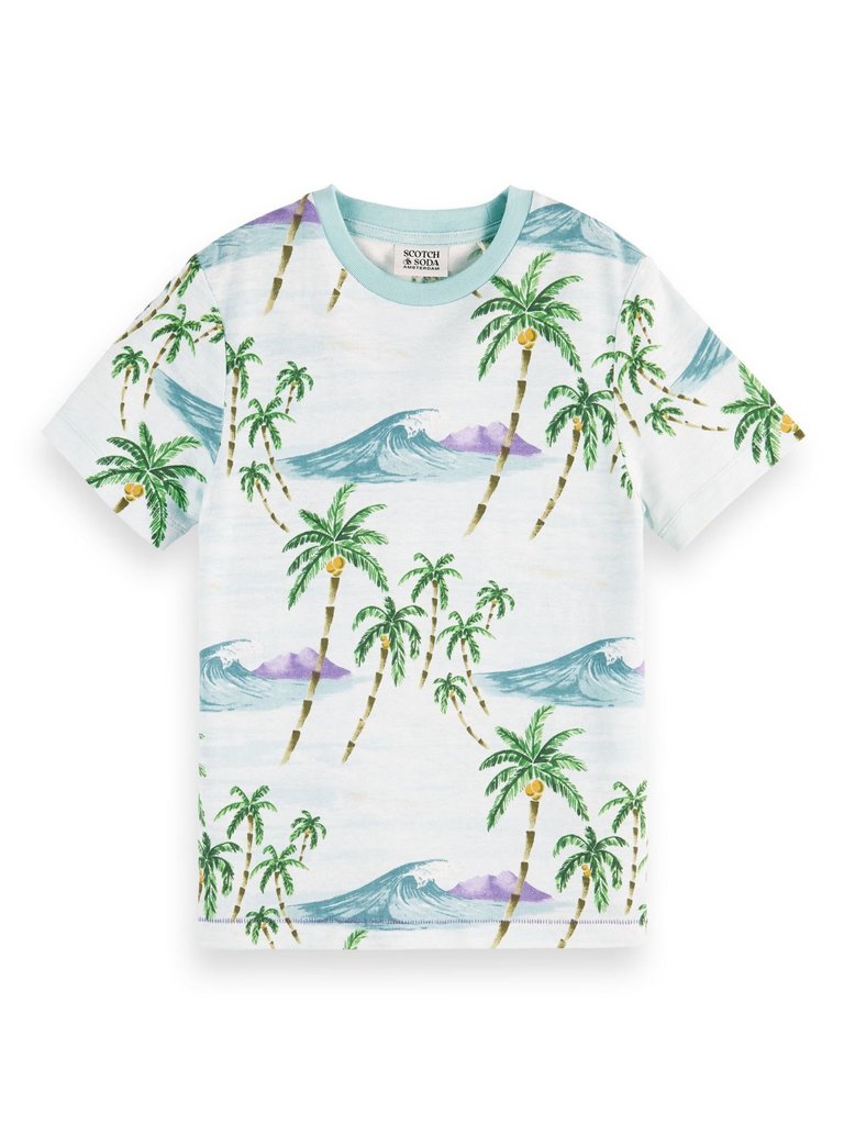 Scotch Shrunk Relaxed fit all-over printed t-shirt