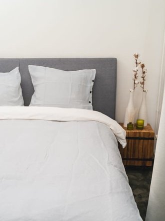 Kayori Dekbedovertrek Nikko Linnen Zilvergrijs