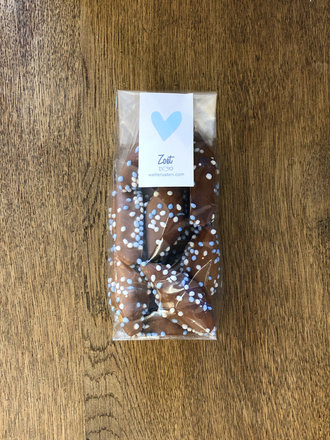 Zoet Geboortespekjes melk blauw