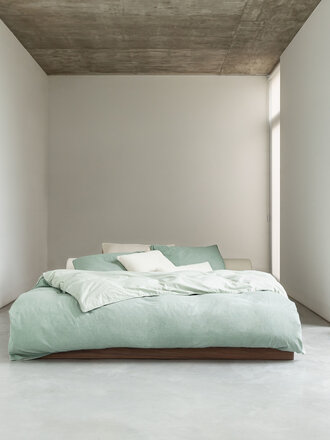 Essenza Washed chambray Sage green