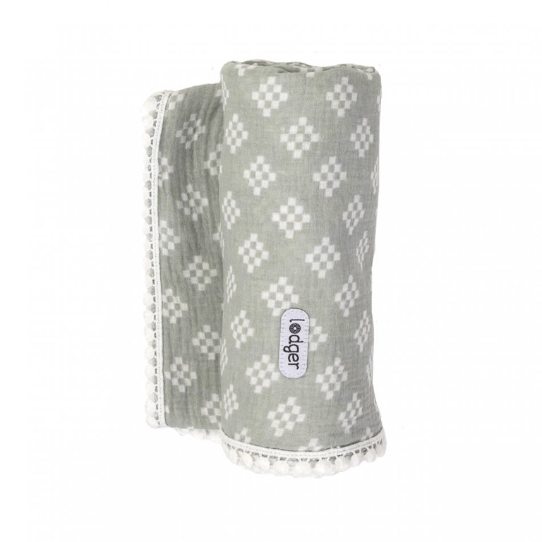 Lodger Swaddle Tribe Muslin Silt Green