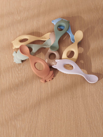 Liewood Liva silicone spoon 4-pack Lavender multi mix