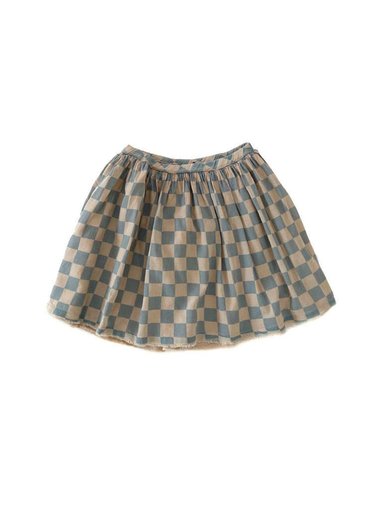 LongLivetheQueen Voile skirt Blue squares