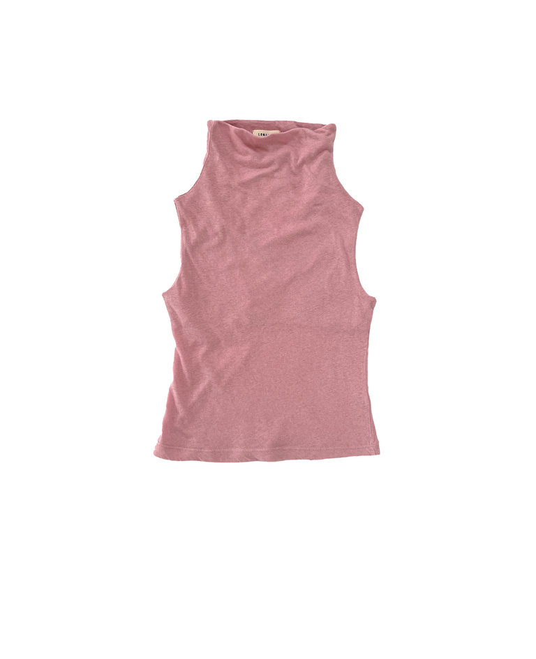 LongLivetheQueen Sleeveless turtle tee Babypink