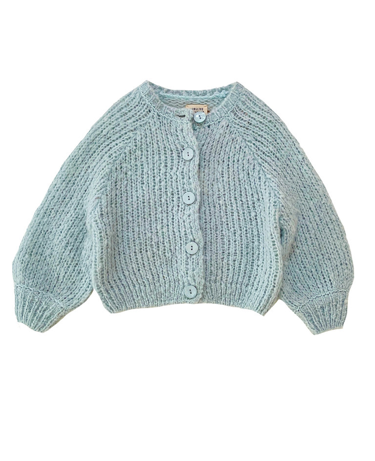 LongLivetheQueen Rough cardigan Pale blue