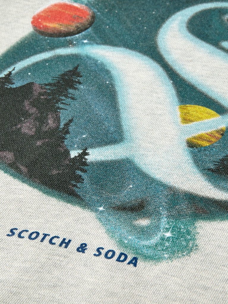 Scotch Shrunk Artwork Crewneck Sweatshirt