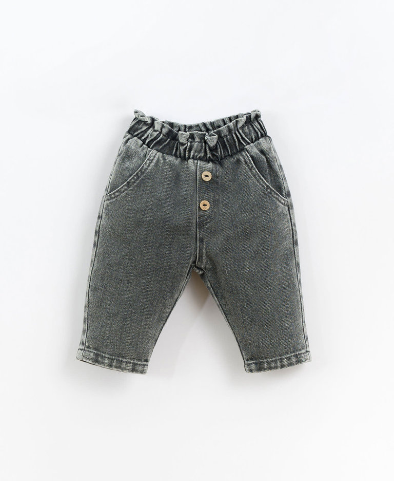 Play Up Denim Trousers Nori