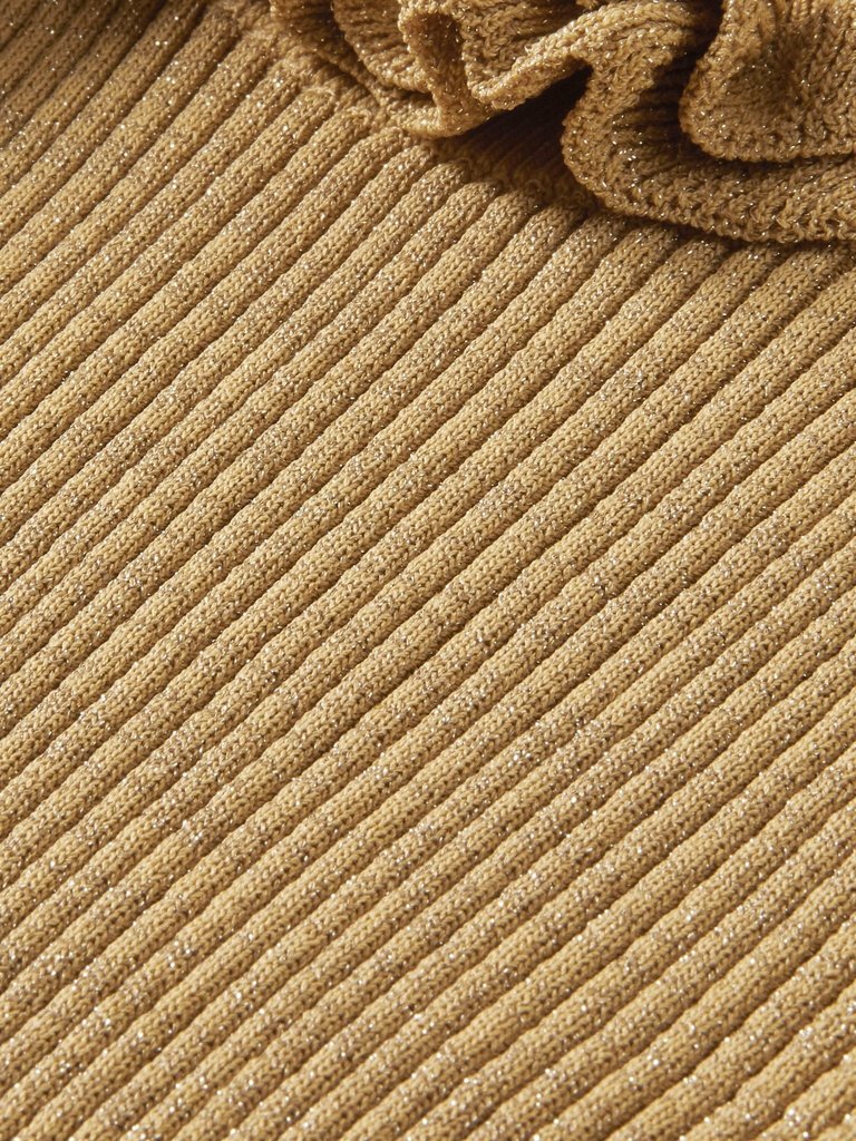 Scotch R'Belle Voluminous-sleeved lurex yarn pullover