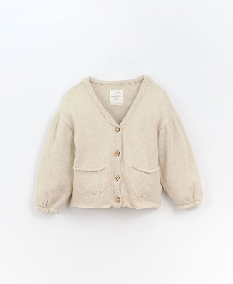 Play Up Jersey Cardigan Oat