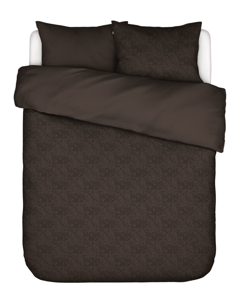 Essenza Felipa Duvet cover Darkest brown