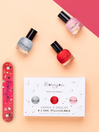 Rosajou Coffret 3 vernis + lime Ballerine/ Madame / Star