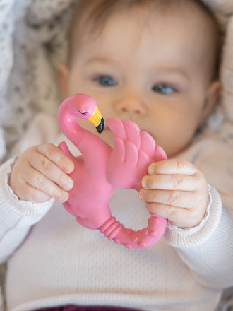 Natruba Teether Flamingo Pink