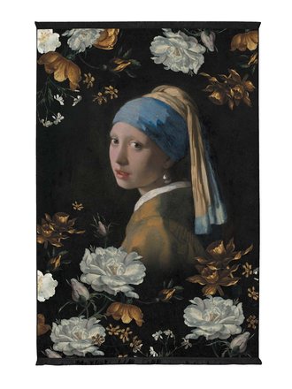 Essenza Floral Girl Wall Carpet Black 120X180 Essenza Floral Girl Wall Carpet Black 120X180