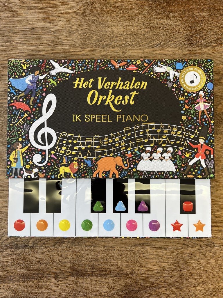 Kinderboeken Het verhalen orkest, Ik speel piano