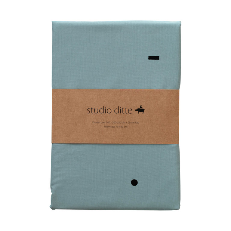 Studio Ditte Dekbedovertrek Blocks on stone Blue