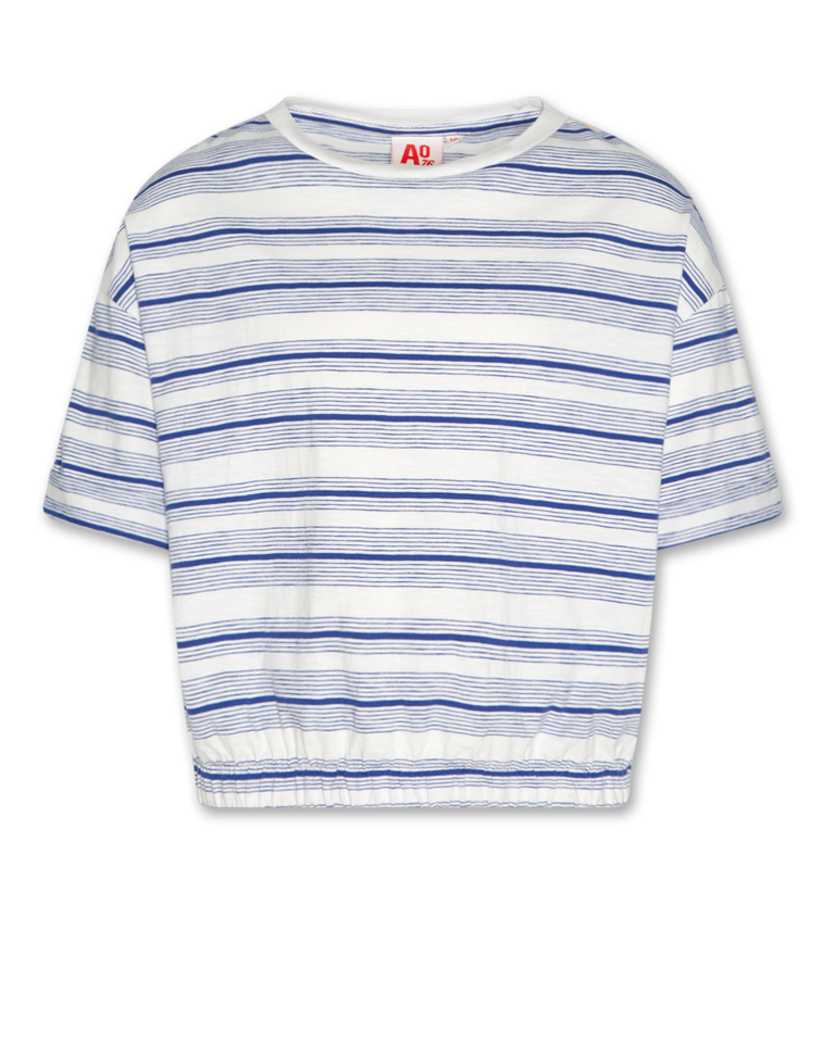 AO76 Yale striped T-shirt Sun-Bright Blue