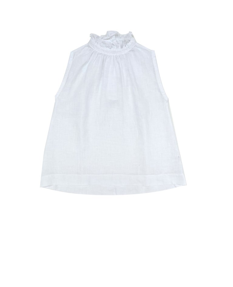 LongLivetheQueen Linen top white