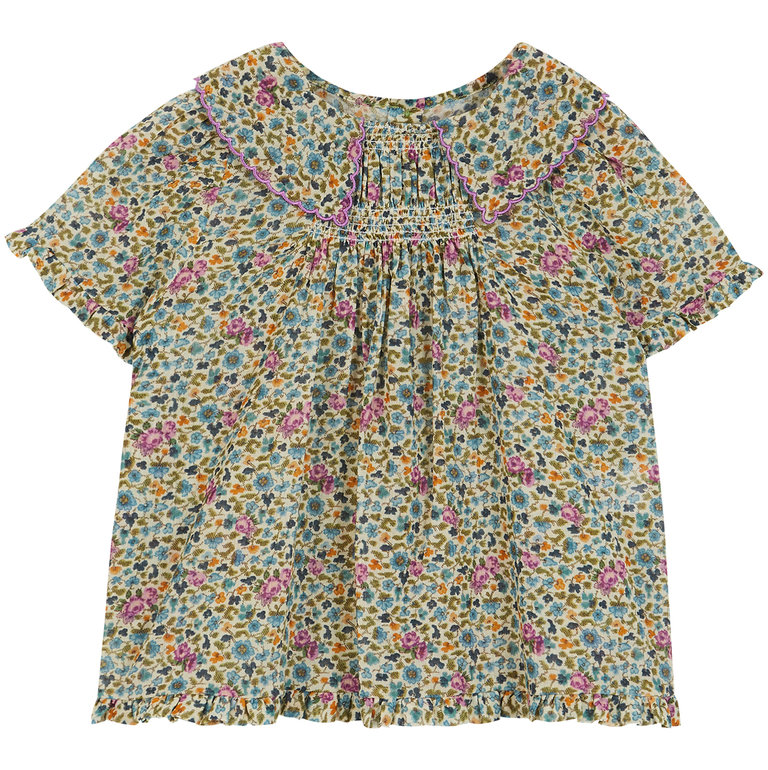 Emile et ida Blouse  Floral Vert