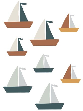 Bibelotte Bibelotte Berend Bootje Muursticker Bibelotte Bibelotte Berend Bootje Muursticker