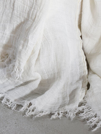 Passion For Linen Capri-Off White Plaid 140x280cm