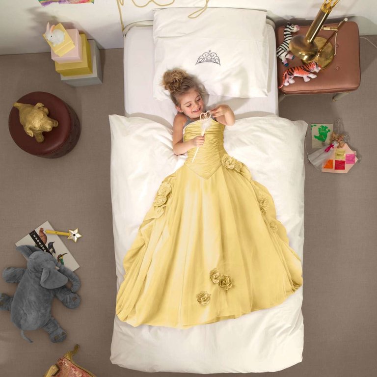 Snurk Dekbedovertrek Princess Yellow