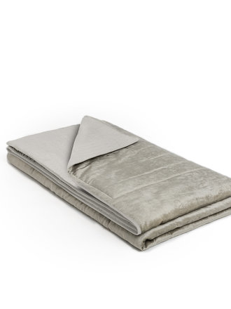 Mrs. Me Bed-end spread Majestic Platinum 140x300cm